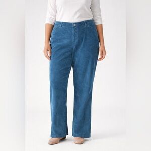 NWT J. Jill Tried & True Fit Corduroy Trousers – Peacock – 16W